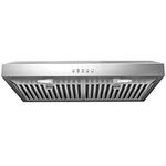 Blue Ocean 30" RH76UC Stainless Steel Under Cabinet Kitchen Range Hood | PRO PERFORMANCE | 3-Speed Exhaust Fan