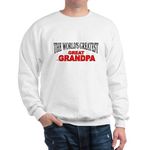 CafePress The World's Greatest Great Grandpa Sweatshirt Classic Crew Neck Sweatshirt White