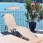 Costway Outdoor Folding Chaise Loun