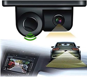PolarLander Car Rear View Camera 2In1 Design Camera Parking Sensor Kit Auto Reversing Rearview Backup Parking Radar 170 Degree