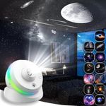 Galaxy Projector, 13 in 1 Meteor Planetarium Star Projector, Realistic Starry Sleep Sky Night Light with 360° Rotation Large Scale, 4K HD Constellation Projection for Kids Adults Bedroom Ceiling Decor