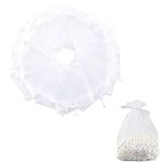 30Pcs Organza Bags Small Gift Bags 13x18cm Gauze Bag Chiffon Bag With Drawstring Jewelry Drawstring Pouches Mesh Wedding Party Favor Bag Fabric Gift Bag Medium Small Drawstring Bag Candy Bag