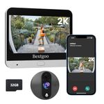 Bextgoo 2K Door Peephole Camera (Door View Cam) with 32GB Memory Card, Doorbell Camera Wireless with 4.3" Color Monitor, 8000mAh Battery, 170° Wide View, Motion Detection Alerts, Night Vision