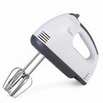 srikar Electric Hand Mixer for Kitchen | Handheld Cake Blender with Four Stainless Steel Attachments including Beaters & Dough Hooks for Whipping Cream. (Pack of 1)