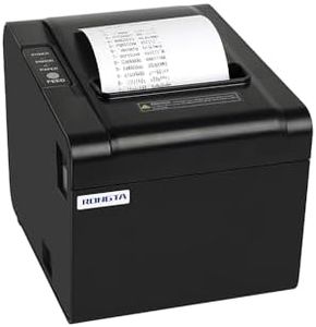 Rongta POS Receipt Printer, 80mm Thermal Printer, ESC/POS, Restaurant Kitchen Printer with Auto Cutter Support Cash Drawer,USB Serial Ethernet Receipts Printer for Small Business (RP326-USE)