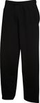 Fruit of the Loom Men's Classic Open Hem Jog Sweatpants, Black, XL UK