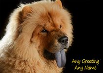 Personalised Chow Chow Dog Greeting Card (Birthday, Christmas, Any Occasion) - Custom Card for Him or Her Male Female Family Kids Boys Girls any Age