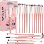 Makeup Brushes, MAANGE 20Pcs Makeup Brush Set Premium Synthetic Foundation Face Powder Blush Concealers Make Up Brushes Sets with Gift Box（Pink)