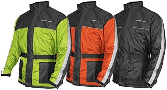 Nelson Rigg Solo Storm Rain Jacket, Waterproof, Breathable, and Packable, Hi-Vis Yellow, Medium