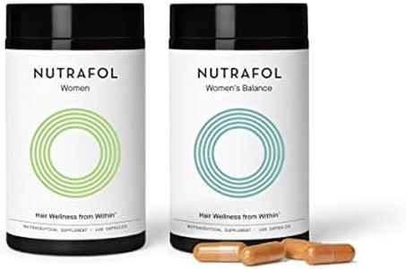 Nutrafol Bundle: Women and Women’s Balance Hair Growth Supplements for Visibly Thicker, Stronger Hair (4 Capsules Per Day - 1 Month Supply Each)