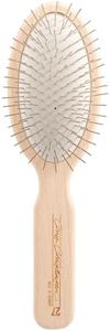 Chris Christensen Dog Brush, 27 mm Oval Pin Brush, Original Series, Groom Like a Professional, Stainless Steel Pins, Lightweight Beech Wood Body, Ground and Polished Tips
