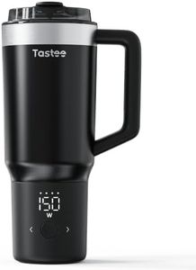 Tastee Upgraded Heated Coffee Mug, 24oz, 1°F Precision Temperature Control | 8-Hour Heat Retention, 36W Fast Charging, USB-C Rechargeable, Leak-Proof, Gift-Ready for Office, Home & Outdoor, Black