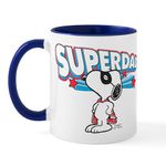 CafePress Peanuts Super Dad Mugs 11 oz (325 ml) Ceramic Coffee Mug