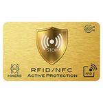 3 RFID / NFC Blocking Card - Signal Blocker, Contactless Cards Protection - 1 Card Protects Your Entire Wallet - No Fiddly Sleeves - Wallets & Clip Holders, Walletguard - Safeguard Antispying Safety