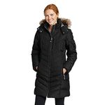 Eddie Bauer Women's Sun Valley Down Parka, Black Regular M Regular