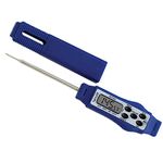 Taylor Precision Products 9877FDA Compact Waterproof Digital Thermometer, 2.81" Stem Length with an Fda Recommended 1.5mm Probe Diameter, Blue