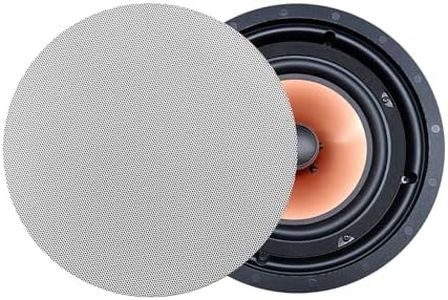 MFR 8" 2-Way in-Ceiling Speakers 120W, Home Theater Surround Sound Wall/Ceiling Speakers, 8 Ohm Indoor/Outdoor Audio for Kitchen, Bathroom, Porch, Whole House Music System