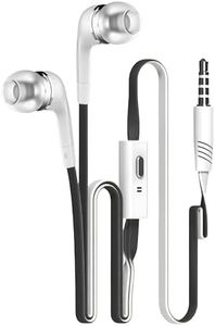 GEARZTOUCH GSP in Ear 3.5mm Wired Earphones with in Line HD Mic, Powerful Audio, Clear Sound, Noise Isolation with Precise Bass, Unique Earbuds Design,in line Controls,Wide Compatibility(Black)
