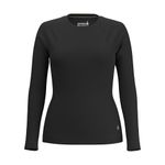 Smartwool Womens Classic Merino Base Layer Crew Thermal Tops, Black Colliding Clouds, M EU