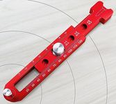 Woodworking Compass Scriber, Portable Aluminum Alloy Woodworking Compass Tool, Adjustable Metric/Inch Arc Drawing Ruler Circle Drawing Ruler Marking Gauge Circle Marking Tool (Mini)