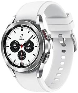 SAMSUNG Galaxy Watch 4 Classic 46mm Smartwatch with ECG Monitor Tracker for Health, Fitness, Running, Sleep Cycles, GPS Fall Detection, Bluetooth, US Version, Silver