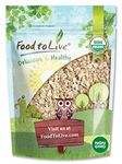 Organic Quick Cooking Rolled Oats, 1.5 Pounds – Non-GMO, 1-Minute Oatmeal, 100% Whole Grain, Thin Flakes, Uncooked, Vegan, Bulk. Rich in Protein, Fiber. Great for Breakfast Cereal, Granola, Baking