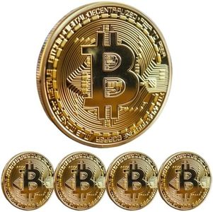 Bitcoin Coin - Commemorative BTC Coins Plus Clear Protective Case, Physical Bitcoin, Cryptocurrency Gifts, Limited Edition Collectible Plus Protective Case