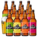 Ilkley Brewery Craft Beer Gift Set with Glass - Core Ales Case (11x 500ml Bottles & 'Powered by Beer' Glass) Assorted Beer Gift for Mens Birthday