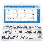 300PCS Computer Notebook Laptop Screws Assortment Kit, 12 Sizes M2.5 M2 M3 Laptop Screws for Lenovo Dell HP Asus Samsung Toshiba Acer SSD HDD SATA Hard Drive Mounting Repair