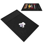 Barber Station Mat Silicone Anti‑Slip Beauty Salon Table Mat hair clipper trimmer Organizer Pad Heat-Resistant Hairdressing Mat for Styling Hair Dryers