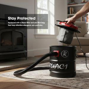 RocwooD 15L Ash Vacuum Cleaner – 800W Powerful Suction
