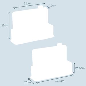Cooks Professional Bamboo Chopping Board Set – 3-Piece Kitchen Cutting Boards