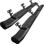 OTHOWE Running Boards Compatible with 2009-2018 Dodge Ram 1500 Crew Cab, 2010-2024 Ram 2500 3500 Crew Cab, 4.3 Inches Dodge Ram 1500 Side Steps and Carbon Steel Step Bars.