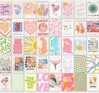 40 Pcs Eclectic Home Decor, Matisse Wall Art Prints,Maximalist Decor, Colorful Wall Art Decor,Eclectic Gallery Wall Art Prints,Collage Kit, Aesthetic Pictures,Famous Artist Paintings for Home(4"x6")