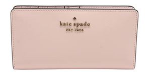 Kate Spade New York Staci Saffiano Leather Large Slim Bifold Wallet Light Crepe, Pink, Classic