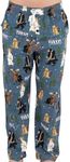 Lazy One Animal Pajama Pants for Men, Men's Separate Bottoms, Lounge Pants, Funny, Humorous, Bear, Moose (May The Forest, Small)