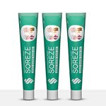 Soreze Adult Diaper Rash Gel | Dermatologically Tested | Treatment and Prevention of Adult Diaper Rashes | Pack of 3-90gm (30gm Each)