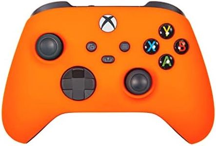 Xbox One Series X S Custom Soft Touch Controller - Soft Touch Feel, Added Grip, Neon Orange Color - Compatible with Xbox One, Series X, Series S