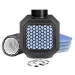 EzaVent Indoor Dryer Full Set Vent with 4 Filters, 8ft PVC Covered Aluminium Duct Hose and Fittings Only for Electric Dryers - 1 Year Warranty (Black EzaVent Full Set)