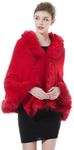 BEAUTELICATE Faux Fur Shawl Wrap Ca