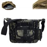 Waterproof Tactical Military Multi-Pocket Crossbody Bag Shoulder Bag Bag Belt Sling Bags Laptop for Working Hunting Camping (C)