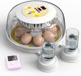 Eggs Incubators for Hatching Eggs with Automatic Turner, Egg Incubator for Hatching Chicks, Egg Candler for Chicken, Duck, and Quail, Holds 7 Chicken Eggs
