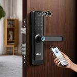 Ozone Premium Smart Door Lock with Camera | Wi-Fi 6-Way Access: Fingerprint, Password, RFID, App, OTP & Key | Auto Secure Alarm | 2-Year Warranty + Free Professional Installation