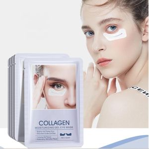 Eye Patches for Puffy Eyes, Under Collagen Eye Mask for Wrinkles Dark Circles Bags and Puffiness, Anti-Aging U-Shaped Eye Pads Eye Lift Patches to Lift, Natural Eye Bags Treatment for Women Men, 10PCS (White Half Eyes Patches)