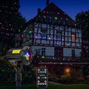 Poeland Garden Star Projector – Blue, Green, Red Light