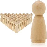 Wood Peg Angel, Peg Doll Kit (2 in, 50-Pack)