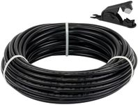 Boeray 50FT 1/4 DOT Air Line SAE J844 PA12 Nylon Air Hose with Cutter 1/4” OD Pneumatic Tubing DOT Approved 1/4 Air Brake Hose for Air Suspension Kit Truck Trailer Brake System & Fluid Transfer 15.5m