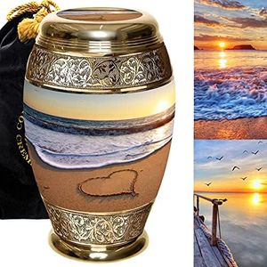 Endless Summer Cremation Urns for Women for Funeral, Burial or Home. Cremation Urns for Adult Male Large Urns for Dad and Cremation Urns for Men Adults Large Sunset Urns for Ashes