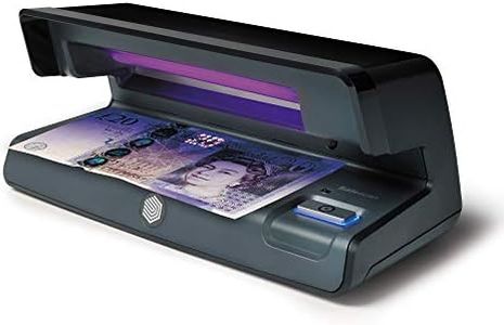 Safescan 70 UV Counterfeit Money Detector - Checks Notes, Credit Cards, ID's - UV Money Checker for New Notes - Fake Money Note Checker with UV & White Light - Suitable for the New King Charles Notes