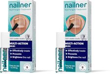 Nailner Fungal Nail Treatment Brush Extra Strong 5ml - 2in1 Treat & Prevent Toe Nail Fungus - Treat Antifungal Nail Infection - Clinically Tested & Fast Results (Pack of 2)
